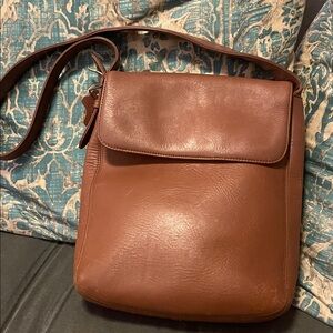 Chic Brown Leather Crossbody Bag